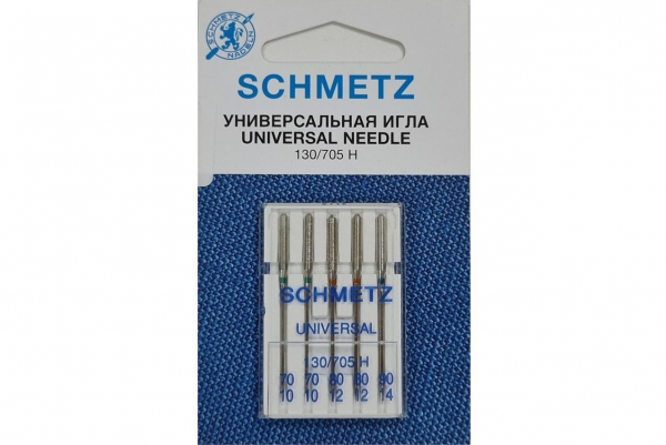 Иглы Schmetz универсальные (70x2, 80x2, 90x1), 5 шт в Немане
