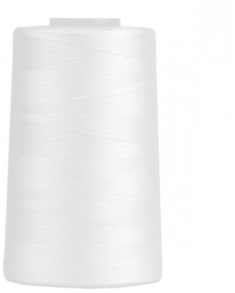 Нитки Sewing Thread 40/2 5000 ярд. цвет - белый 100% п/э в Немане